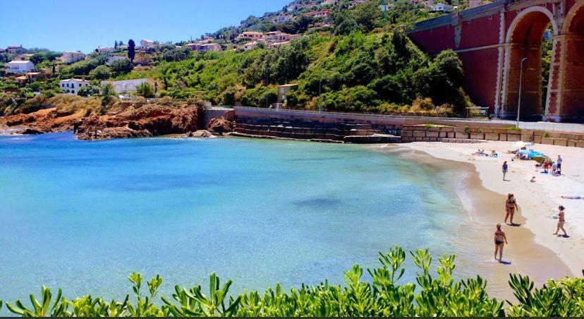 La Belle Vue-Charming Duplex Apartment With Sea View, 50 Meters From Beach And Private Parking Saint-Raphael (Var) Exterior foto