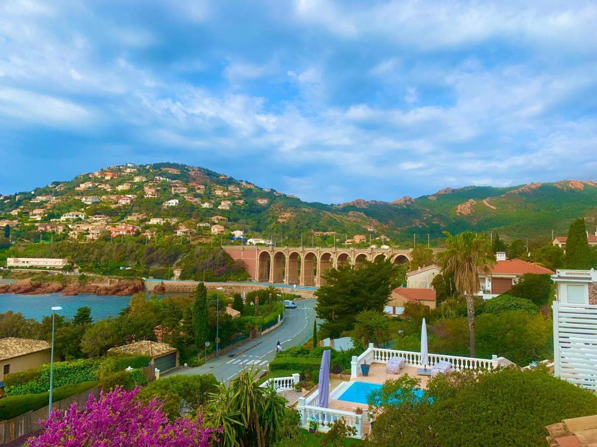 La Belle Vue-Charming Duplex Apartment With Sea View, 50 Meters From Beach And Private Parking Saint-Raphael (Var) Exterior foto